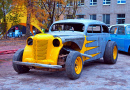 Individueller Classic Hotrod auf der Automesse