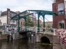 Historische Zugbrücke in Leiden, Holland