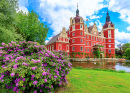 Schloss Muskau im Frühling, Deutschland