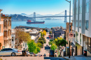 Blick auf die Oakland Bay Bridge in San Francisco