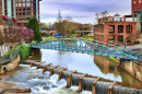 Reedy River Brücke, Greenville, SC, USA