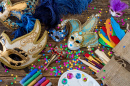 Venezianische Maskenmalerwerkstatt