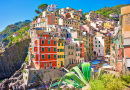 Das malerische Riomaggiore in Cinque Terre, Italien