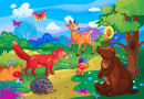 Glückliche Wildtiere