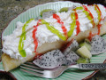 Drachenfrucht-Kiwi-Crepe