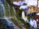 Winter-Wasserfall, Spook-Höhle, Iowa